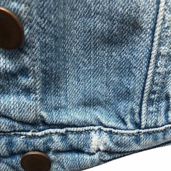 dynamite Blue Jean Distressed Vest - Picture 8 of 12